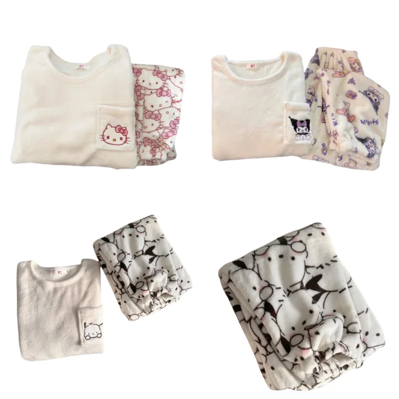 Горячая Распродажа Женская фланелевая зимняя новая мультяшная одежда