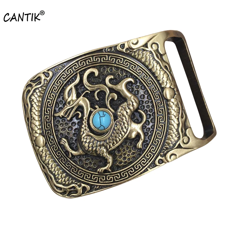 

CANTIK Men's Pure Copper Leather Belt Buckles Handmade Belts Buckle for Internal Wear for 3.6-3.8cm Width Belt Strap BRCAK018(1)