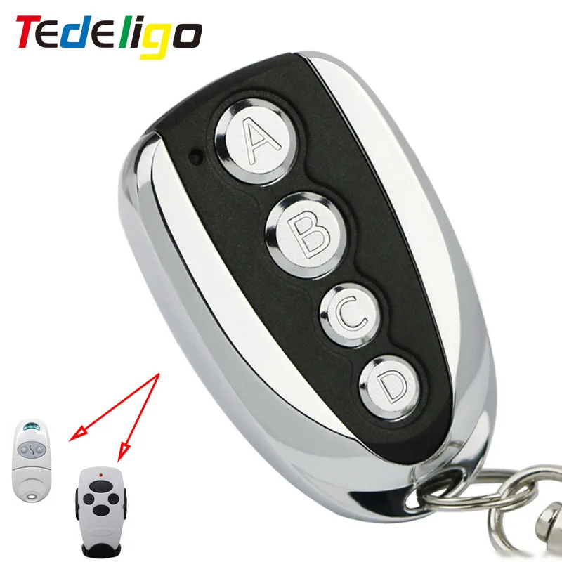 

TEDELIGO Universal Garage Door Opener Remote Control 433MHZ 4 Buttons Clone Fixed Learning Code For Gadgets Car Gate Garage Door