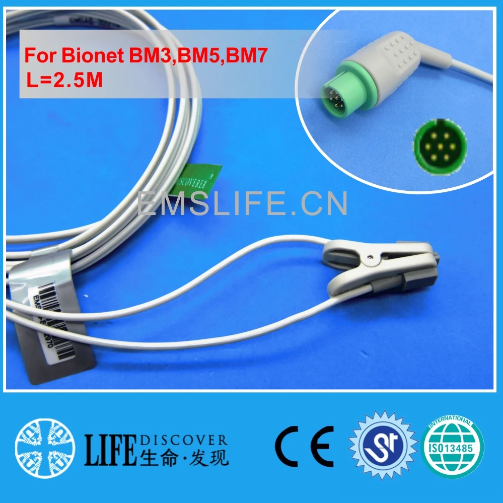 

Многоразовые детские ушные клипсы spo2 датчик для Bionet BM3,BM5, BM7