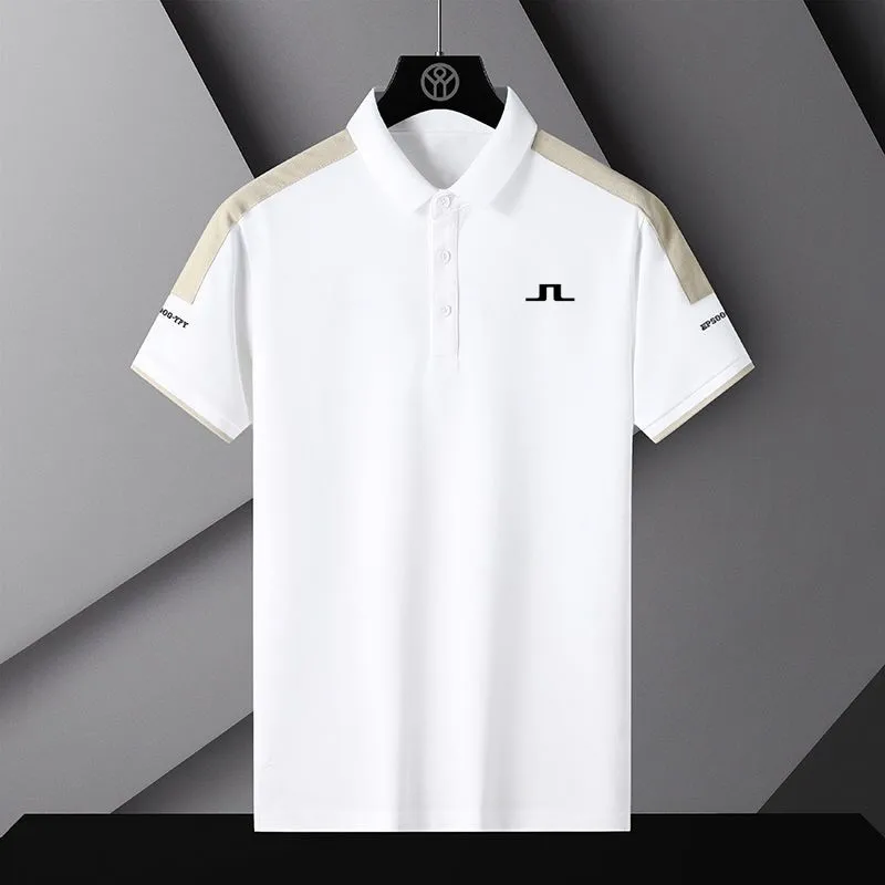 Golf Su Men Golf Wear Men Summer Men's Golf Clothing Fashion Version Slim Fit Stitch Collar Collar T-Shirt Golf Shirts Men's