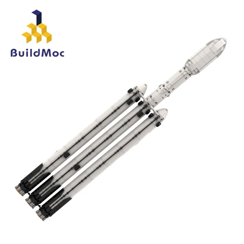 

Buildmoc City Space Falcon Heavy Rocket, 664 шт., набор МОЗ, строительные блоки, Наборы игрушек для детей, подарки для детей, игрушечные блоки