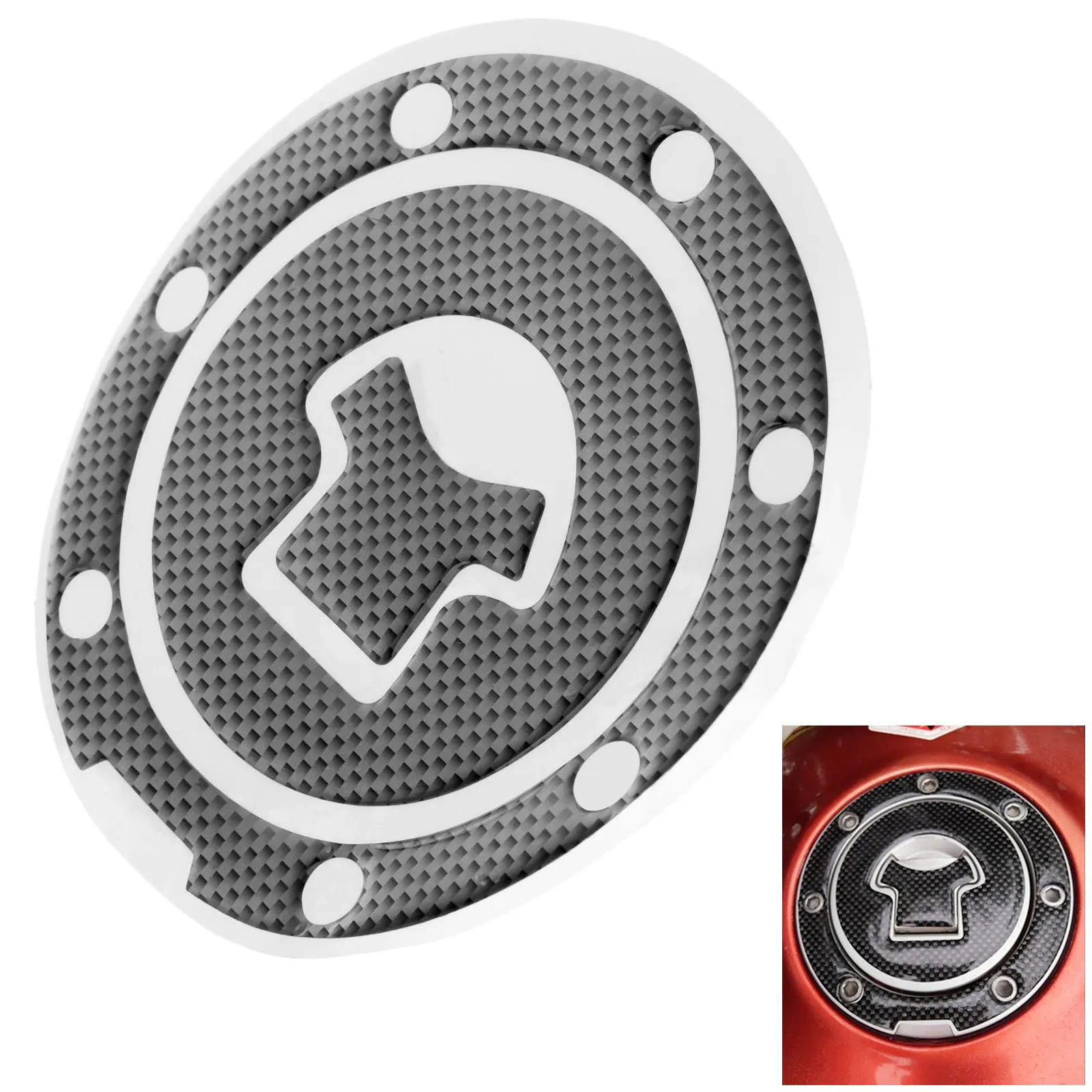 

Universal Motorcycle Fuel Gas Cap Cover Pad Sticker Sticker Carbon Fiber for HONDA CBR600RR CBR1000RR Motorcycles Parts