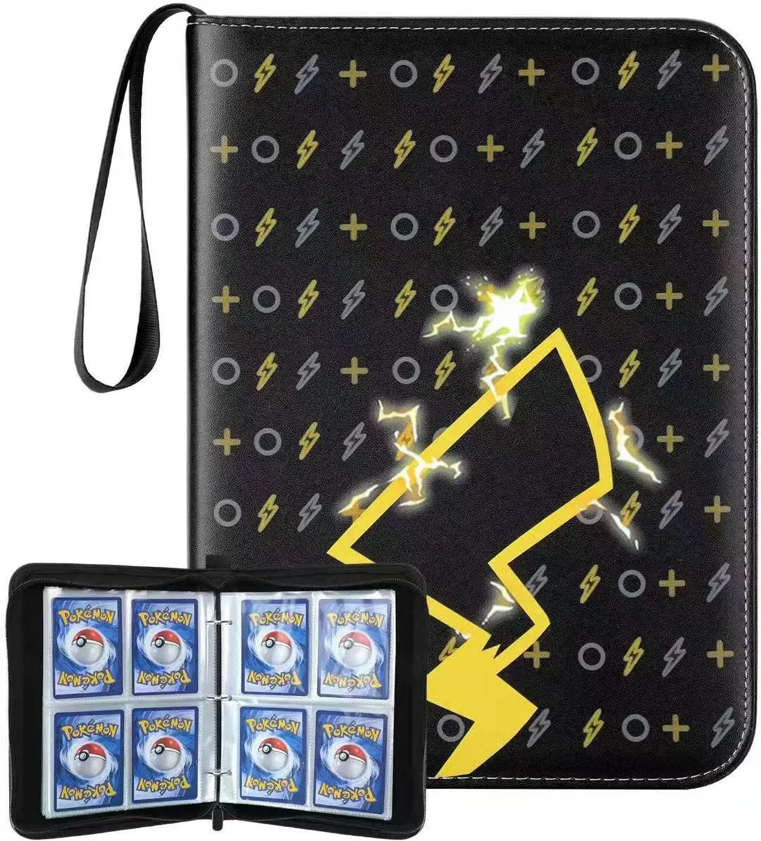 

Supply Pokémon Card Book Si Gongge PU Zipper Card Book Game Card Collection Bag Pokémon Card Book Children Gift Toys