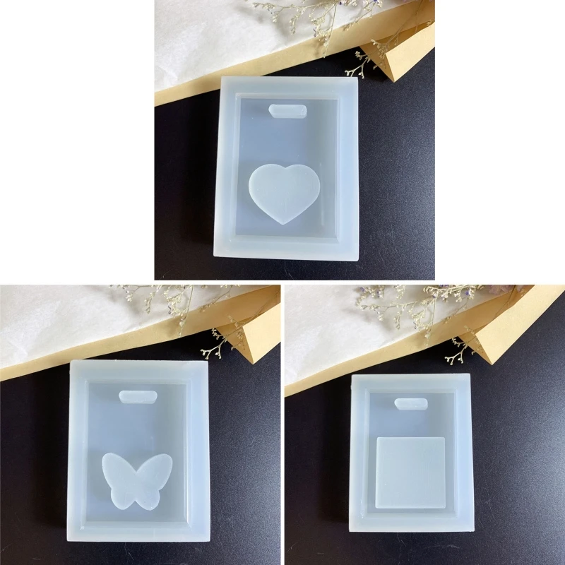 

1 Pc Retangular Sign Resin Molds Heart Epoxy Casting Moulds Hanging Wall Ornament DIY
