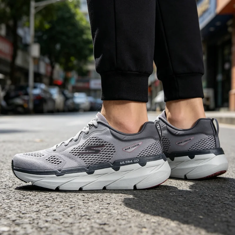 Фото Мужские кроссовки Skechers 2026 Summer New, дышащие амортизирующие спортивные кроссовки 220068-GYRD №2