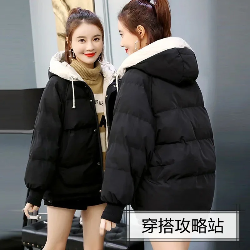 Padded Jacket Women 2022 New Down Padded Jacket Short Winter  Loose Student Bread Jacket Padded Jacket Western Style Jacket W210