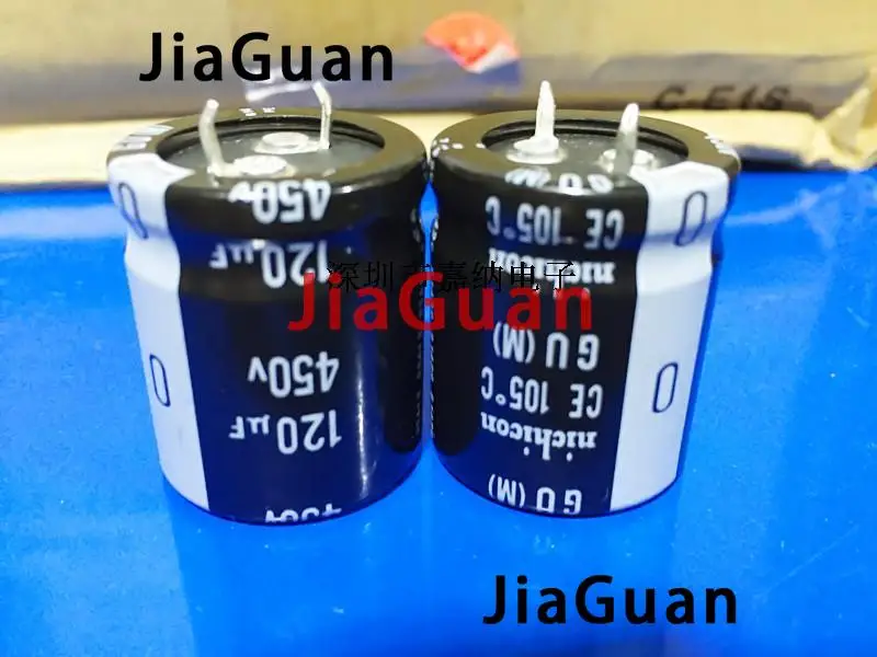 

10pcs Genuine NICHICON GU 450V120UF 25X30mm electrolytic capacitor 120uF/450v CE 105 degrees 450V 120UF gu