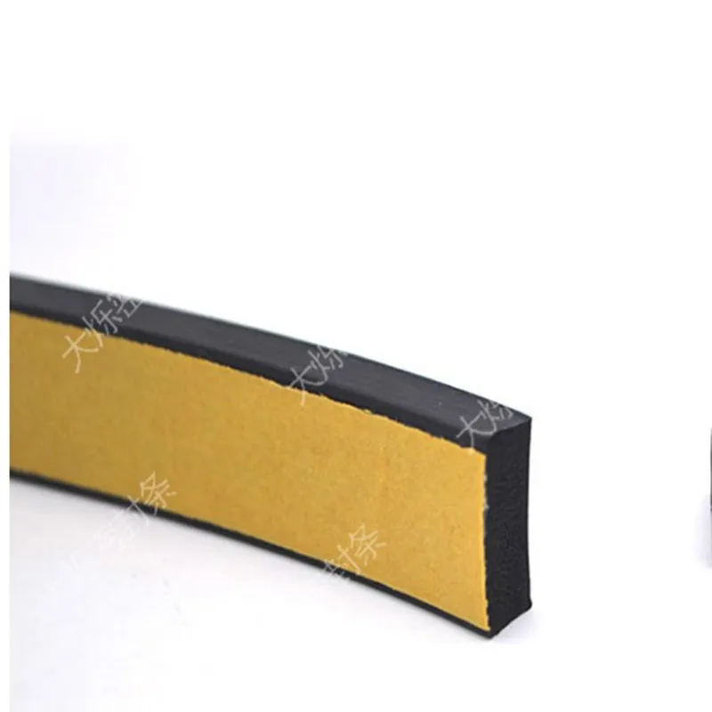 

15mm x 3mm door window self adhesive black epdm rubber foam sponge seal weatherstrip draught excluder