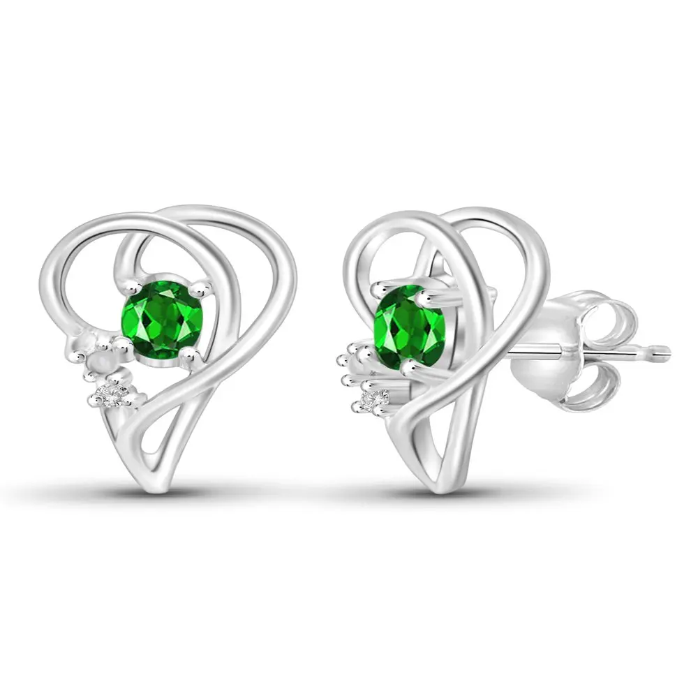 

Женские серьги-гвоздики из серебра 0,45 пробы, с овальной огранкой