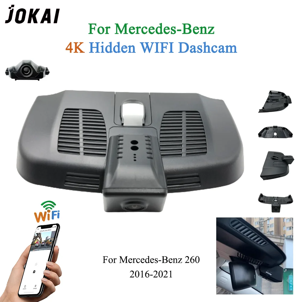 For Mercedes-Benz 2017-2021 Front and Rear 4K Dash Cam for Car Camera Recorder Dashcam WIFI Car Dvr Recording Devices