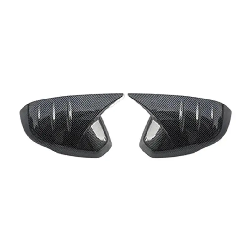 

Боковая крышка для зеркала заднего вида в форме рога из АБС-пластика и углеродного волокна, крышка для зеркала заднего вида с защитой от царапин, чехол для стиля Honda 2023