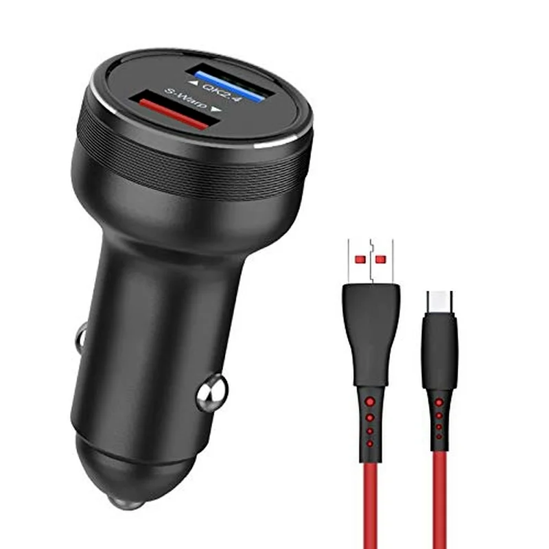 

Автомобильное зарядное устройство 30 Вт для Oneplus 9 8T 8 7 Pro 7T Nord N10 iPhone Samsung Автомобильное зарядное устройство адаптер с деформацией Type-C