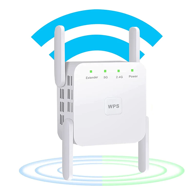 

5G WiFi Repeater WiFi Amplifier 5Ghz Range Extender 1200M Wireless Home Wi-Fi Internet Signal