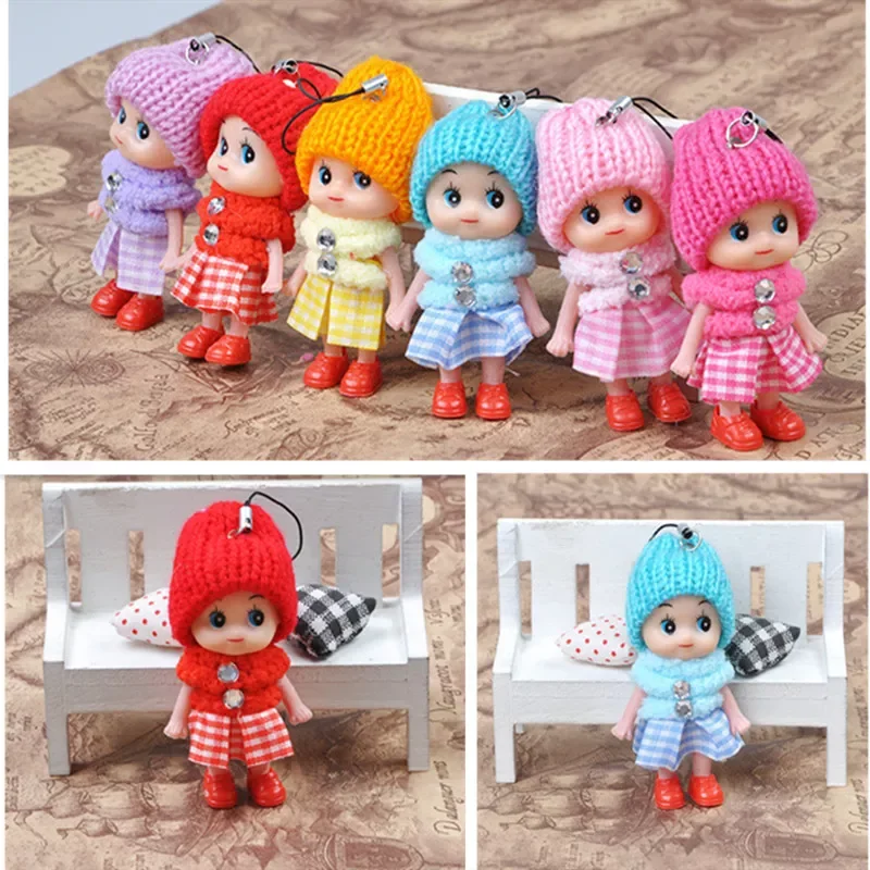 

1PC 9CM Creative Christmas Elf Baby Doll Merry Christmas Decor Happy New Year Pedents Kids Gifts