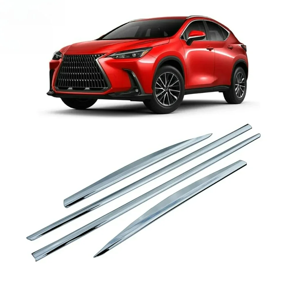 Фото Для Lexus NX-Class AZ20 NX250 NX350 NX450 2021 2022: Аксессуары для автомобиля, молдинги/накладки на боковые двери из нержавеющей стали №3