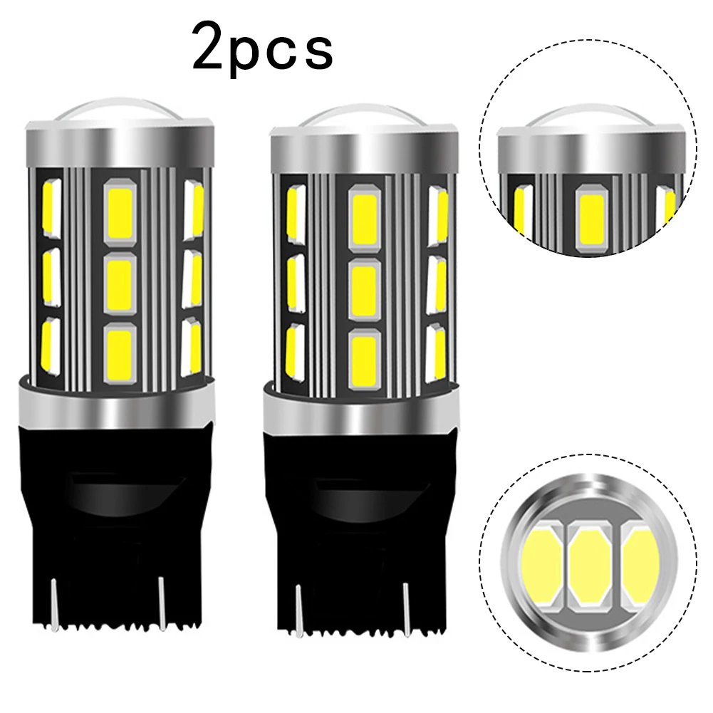 

7443 5630 2 шт. 18SMD светодиодный стоп-сигнал 12 в автомобильный сигнал поворота DRL светильник ксенон белый 6500K 9 Вт лм для автомобиля мотоцикла свет ...