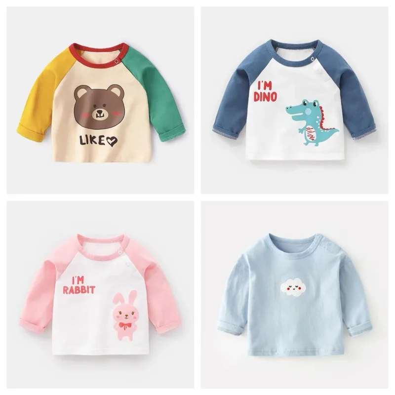 

Children's Clothing Boys Girls T-Shirt kids clothes Cartoon Tops Long Sleeve Baby Clothing Autumn Winter Cotton T-shirt