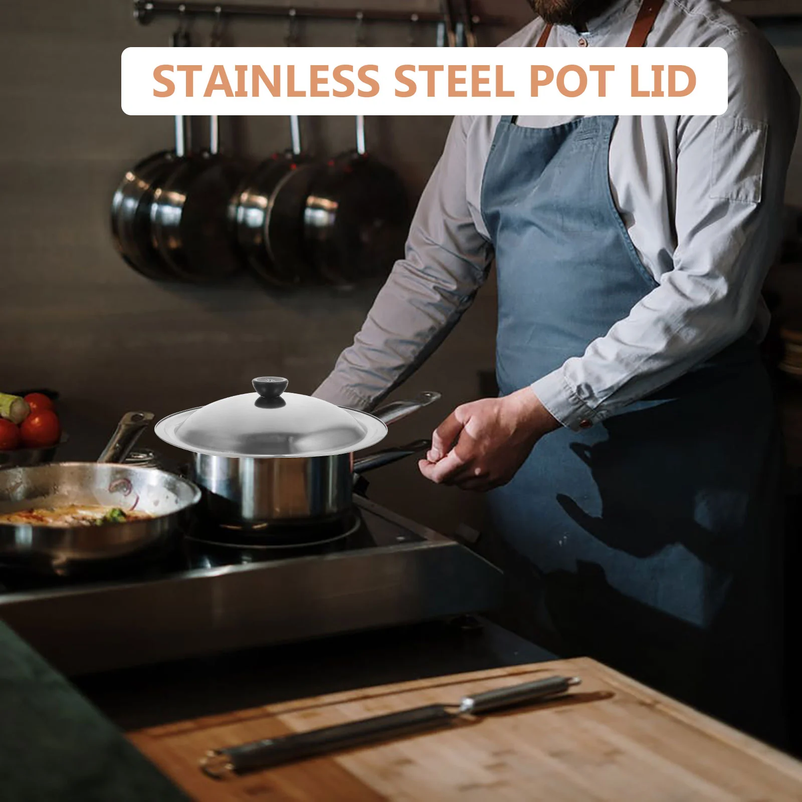 Сменная крышка кастрюли универсальная сковорода из нержавеющей стали вок