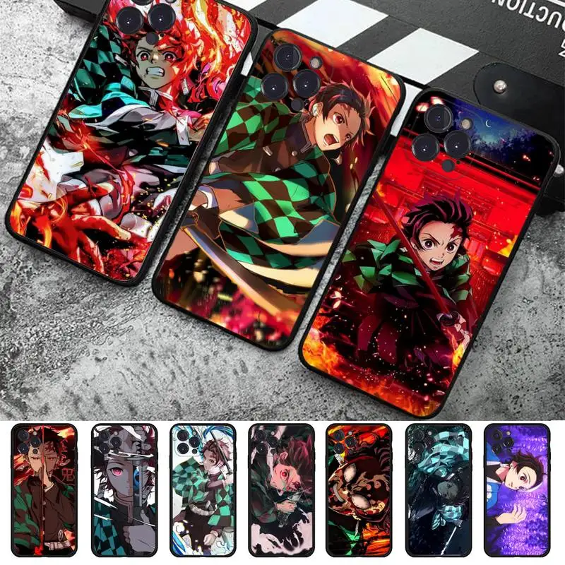 

Demon Slayer Kamado Tanjirou Phone Case For iPhone 14 11 12 13 Mini Pro XS Max Cover 6 7 8 Plus X XR SE 2020 Funda Shell