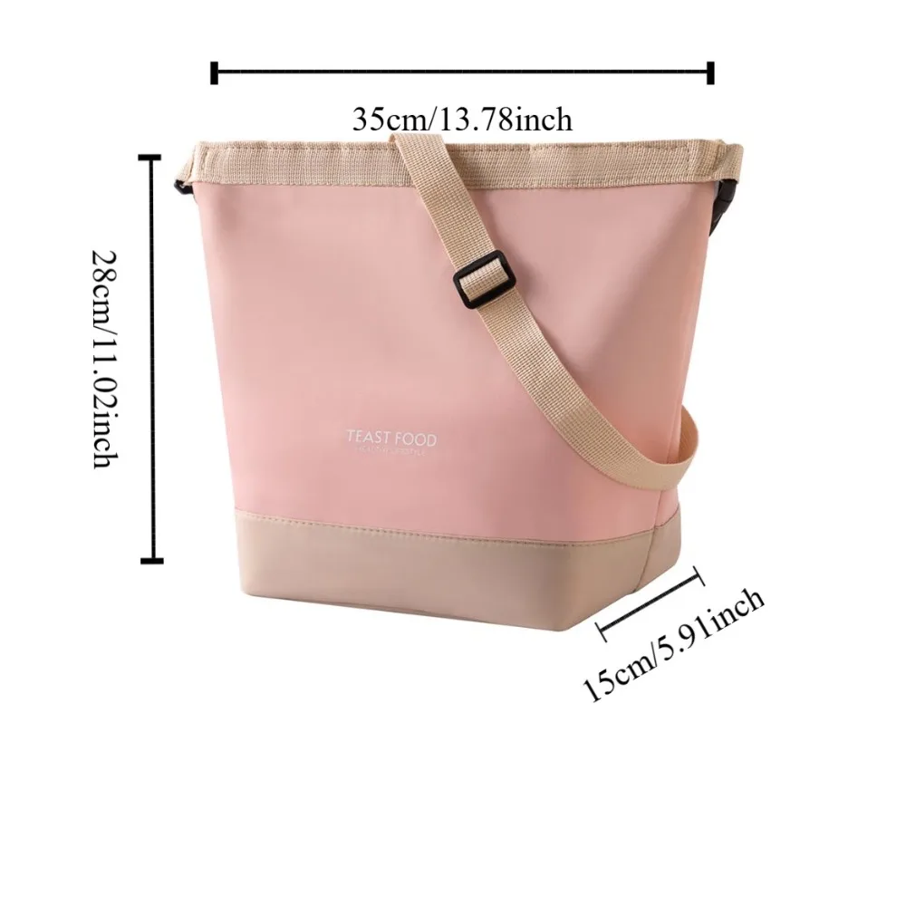 Сумка для ланча из ткани Оксфорд с ремешком