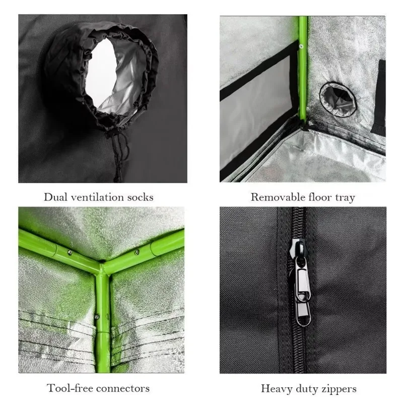 Полный комплект палатки для выращивания растений комнатная лампа система