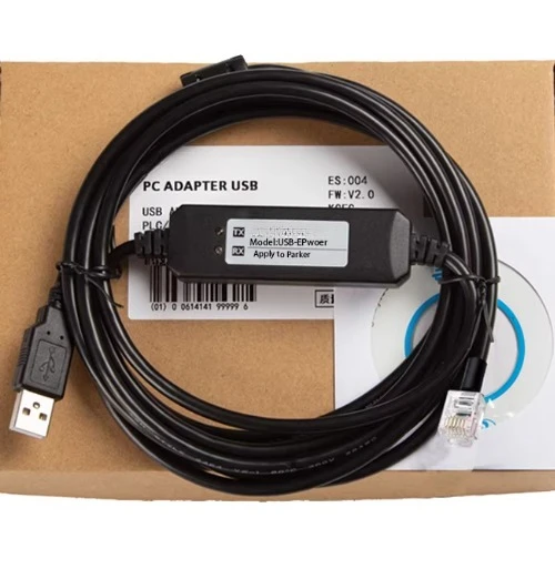 Кабель для отладки USB-RJ11, линия для загрузки данных, совместимый с контроллерами Eurotherm EPwoer (art.: 3920d4ff57cbf) - 3920d4ff57cbf