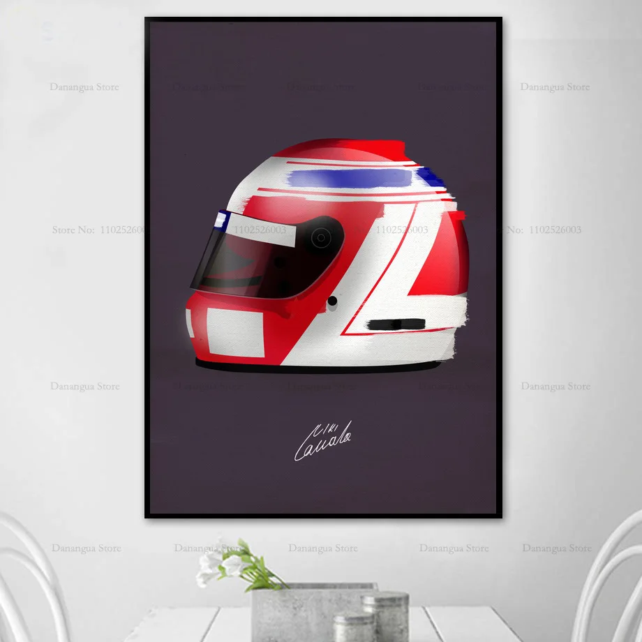 Современный Стиль Айртон Сенна Гоночный Автомобиль Звезда Холст Принт Настенное