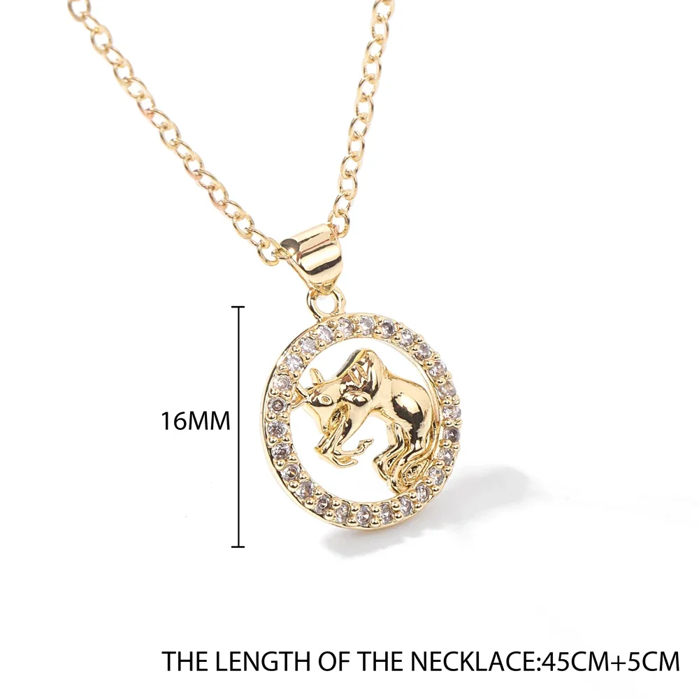 Ожерелье с 12 звездами простое Очаровательное ожерелье гороскопом Овен дева Лев