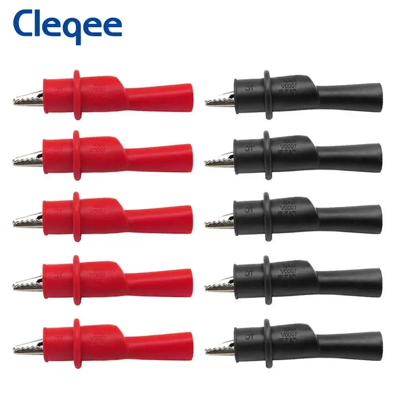 

Cleqee изоляционные зажимы «крокодил» 10 шт.