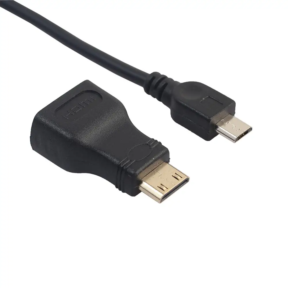 Адаптер Mini-HDMI-совместимый штекер-штекер + Кабель Micro USB-USB штекер-разъем GPIO Pins для