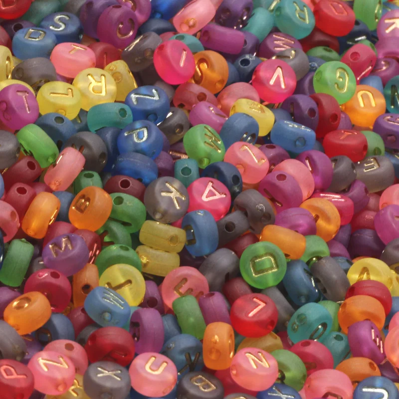 100 шт. акриловые бусины для браслетов ожерелий 7 мм