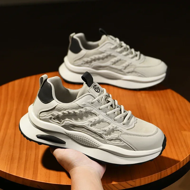 Новые коричневые мужские кроссовки в стиле ретро бренд 2024 дизайнерские для бега