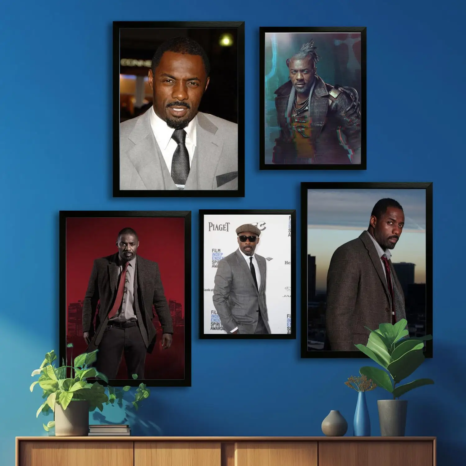 Художественный постер Идрис Эльба на холсте