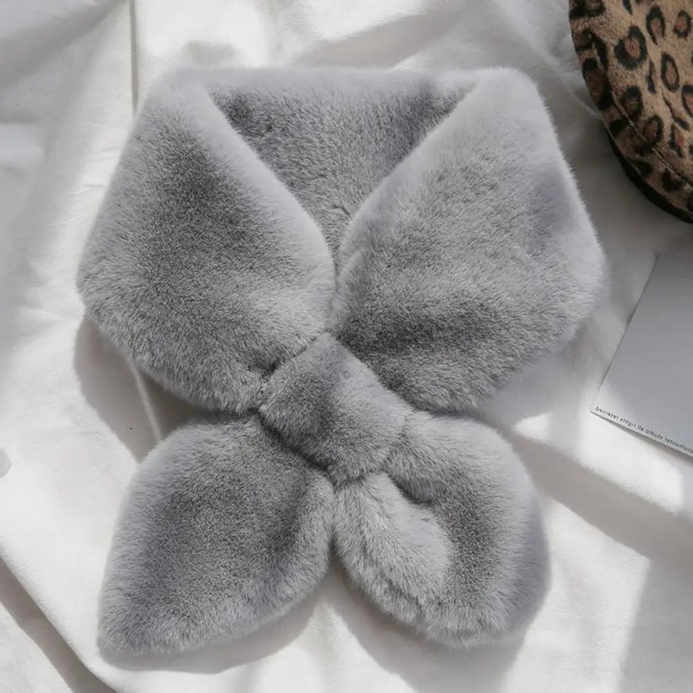 

Chic Winter Scarf Solid Color Thermal Women Scarf Friendly to Skin Winter Neck Wrap