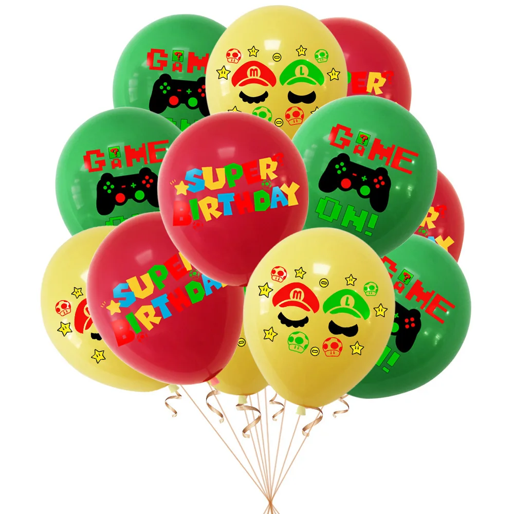 

Super Mario Theme Party Balloon Decoration 12 Inch Latex Balloon Anime Cartoon Party Supplies Ballons Decoration Birthday