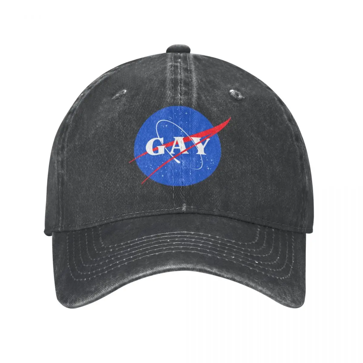 

Gay Pride Logo Baseball Caps Retro Distressed Cotton Space Gay Queer LGBT Snapback Hat Outdoor Summer Unstructured Soft Caps Hat