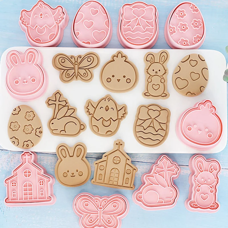 10 шт. пасхальное яйцо кролик печенье резак 3D форма для печенья Пасхальный