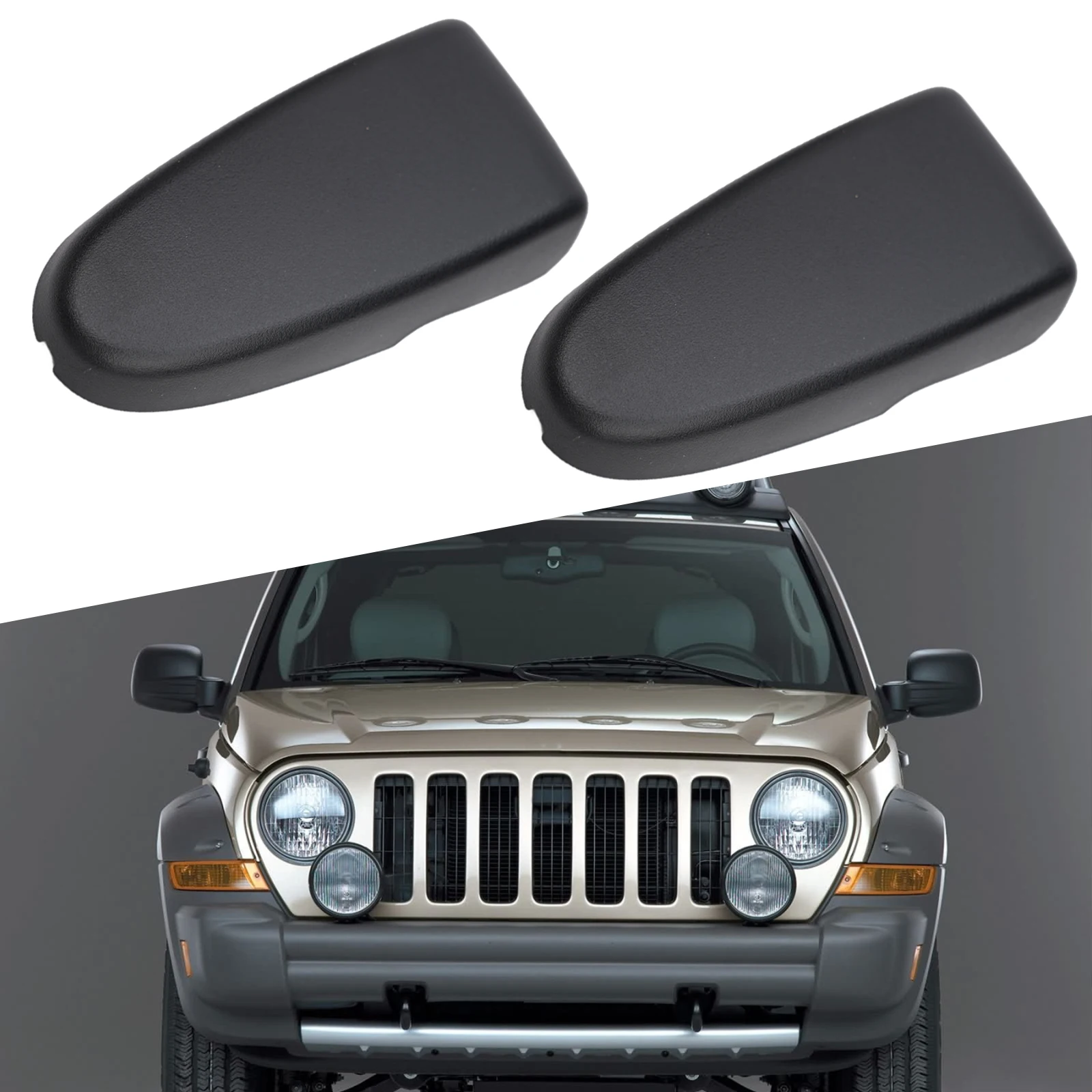 Пара крышек петли заднего ворот для Jeep Liberty KJ 02-07 55360366 55360367 Автомобильные
