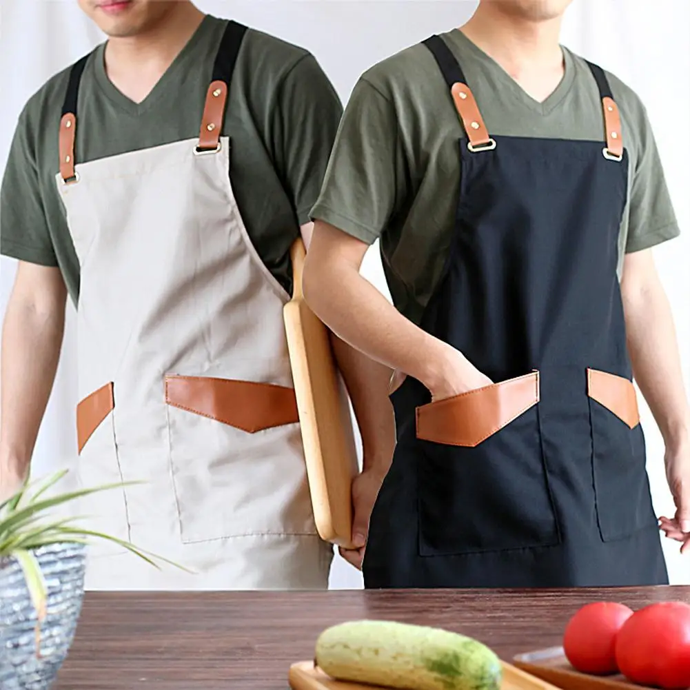 

Art Aprons For Painting Pottery Ceramics Restaurant Barista Stylist Baking Suspenders Work Apron With Tool Pockets