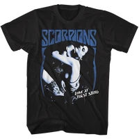 scorpions first sting t shirt mens licensed rock n roll band tee retro new black
