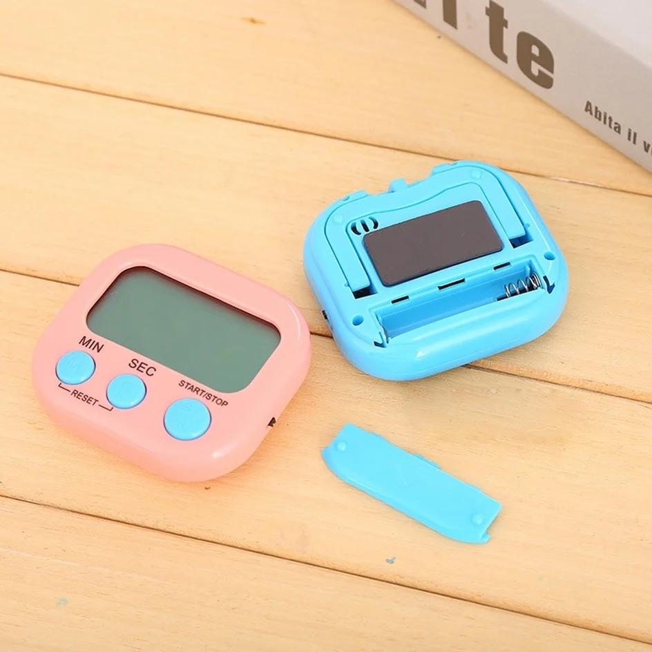 lcd digital kitchen countdown alarm clock timer with stand kitchen timer practical cooking timer alarm clock free global shipping