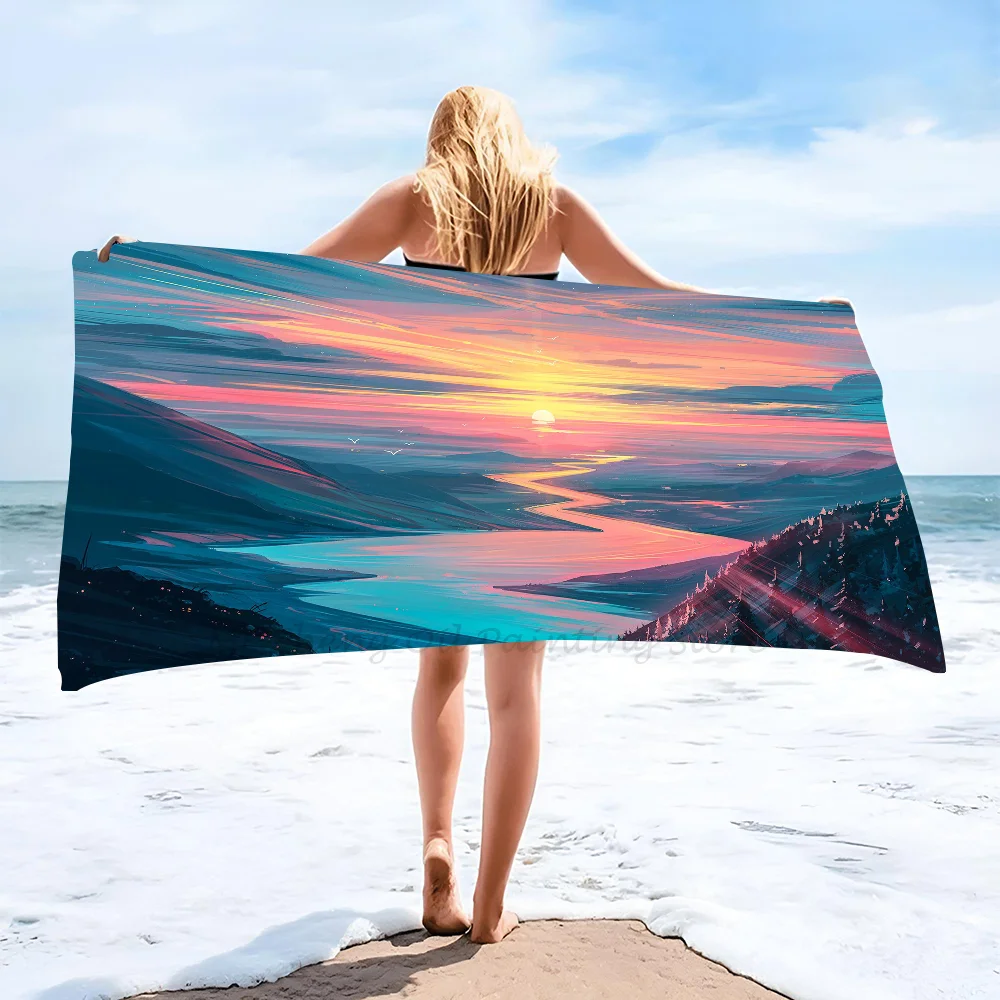 1 шт. полотенце из микрофибры для пляжа