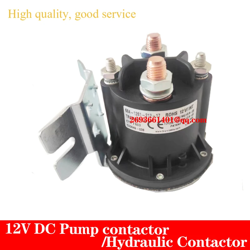 

Accessories For Truck DC12V Pump Contactor Relay TROMBETTA 684-1261-212-17 for Hydraulic Contactor For Noblift/EP Pallet Truck.