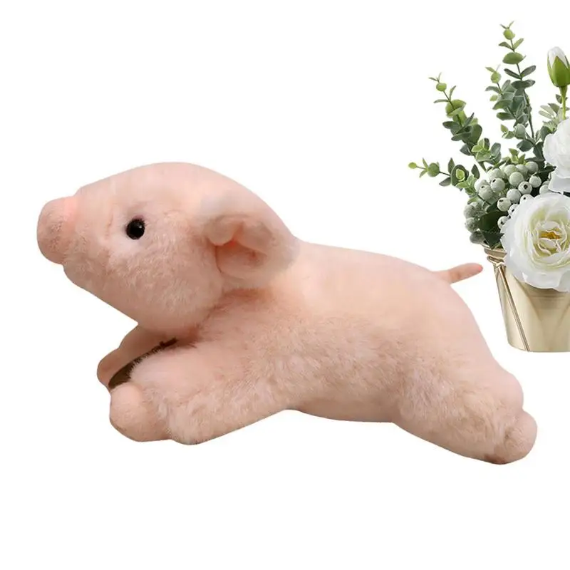 

Cute Pig Plush Pillows Soft And Cuddly Piggys Plush Body Pillow Realistic Stuffed Animal Lucky Pig Toy For Bedside Children's