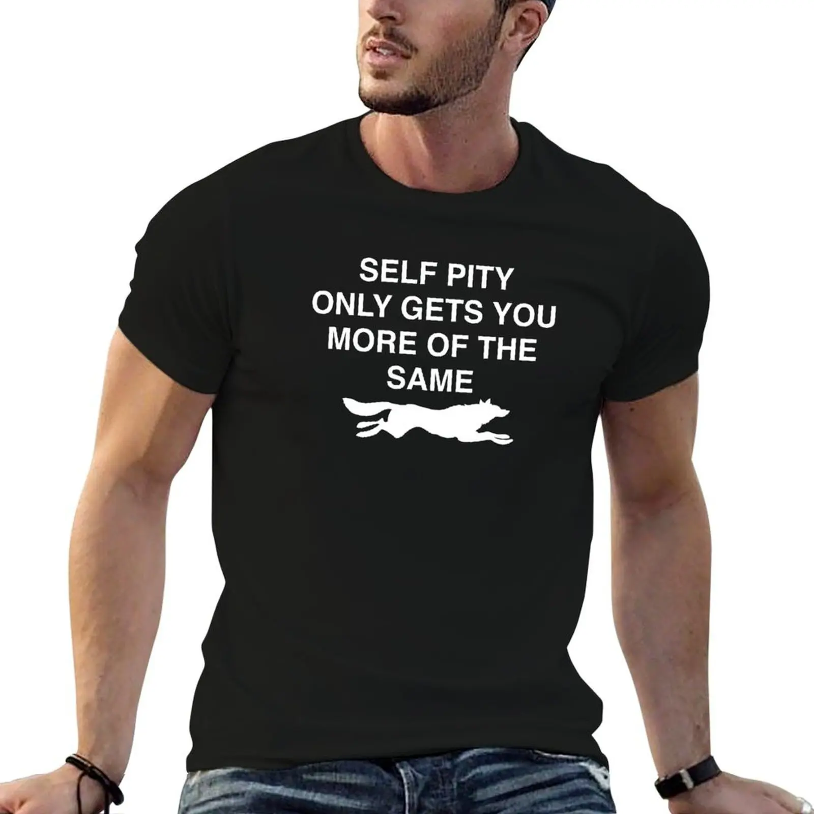Фото Футболка Self Pity, мужская футболка из 100% хлопка, простая хлопковая футболка, мужская футболка класса люкс №1
