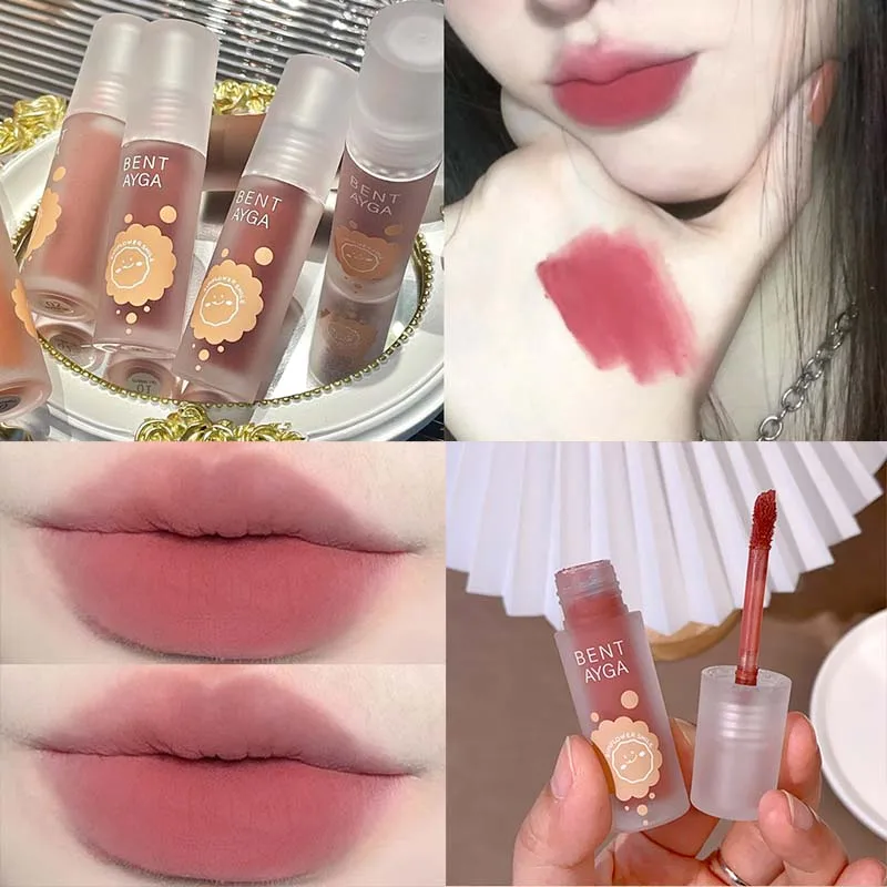 

Mousse Matte Lip Mud Lipstick 6 Color Moisturizing Waterproof Lip Glaze Tint Long Lasting Sexy Red Lip Gloss Cream Women Make Up