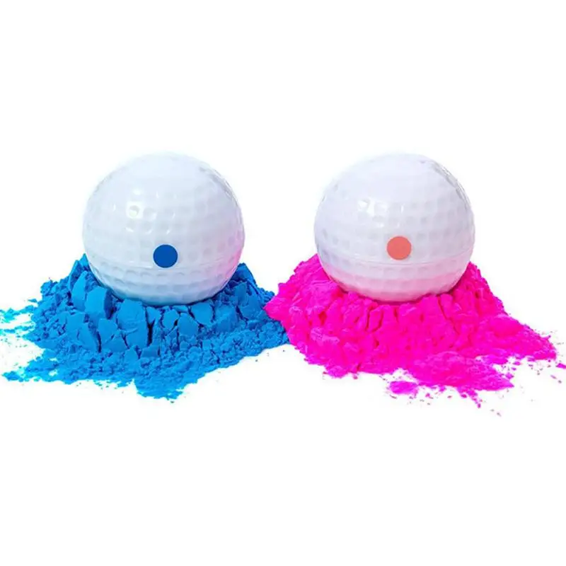 

2Pcs Colored Smoke Golf Ball Birthday Party Gender Reveal Powder Balls Banquet Smoke Powder Bombs Party Supplies