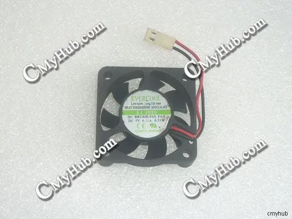 Для EVERCOOL EC4010 DC5V 0.11A 0 55 W 4010 4 см 40 мм 40x40x10 2-контактный охлаждающий вентилятор