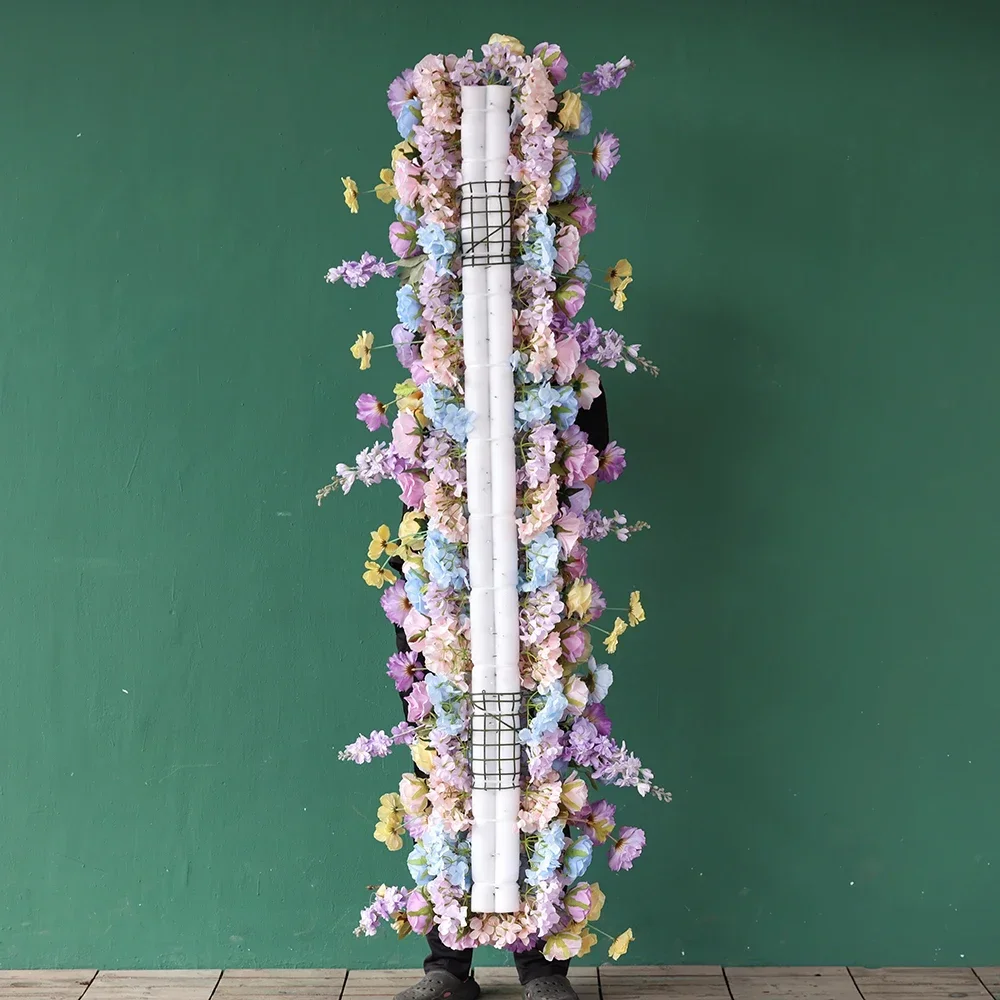 Светло-розовая фиолетовая желтая серия роскошная искусственная роза цветочная